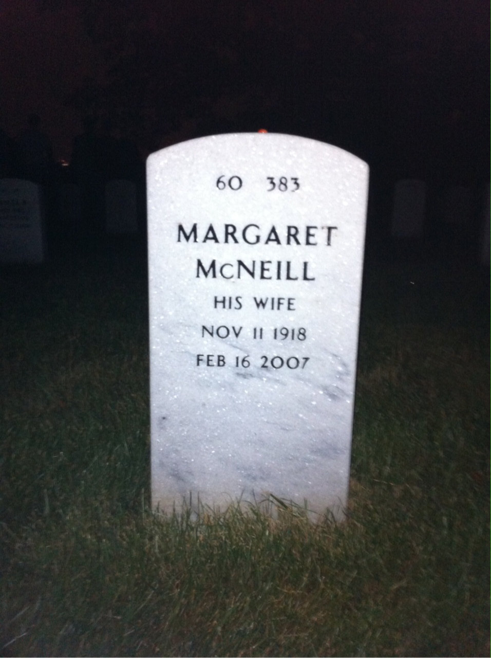 Back of headstone — Ellis Williamson