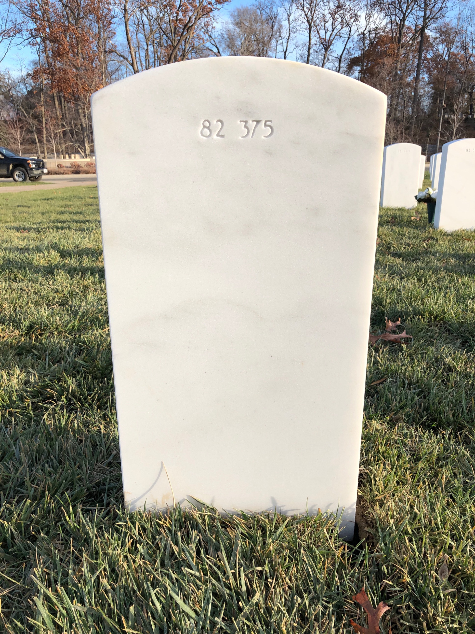 Back of headstone — Robert Mellody