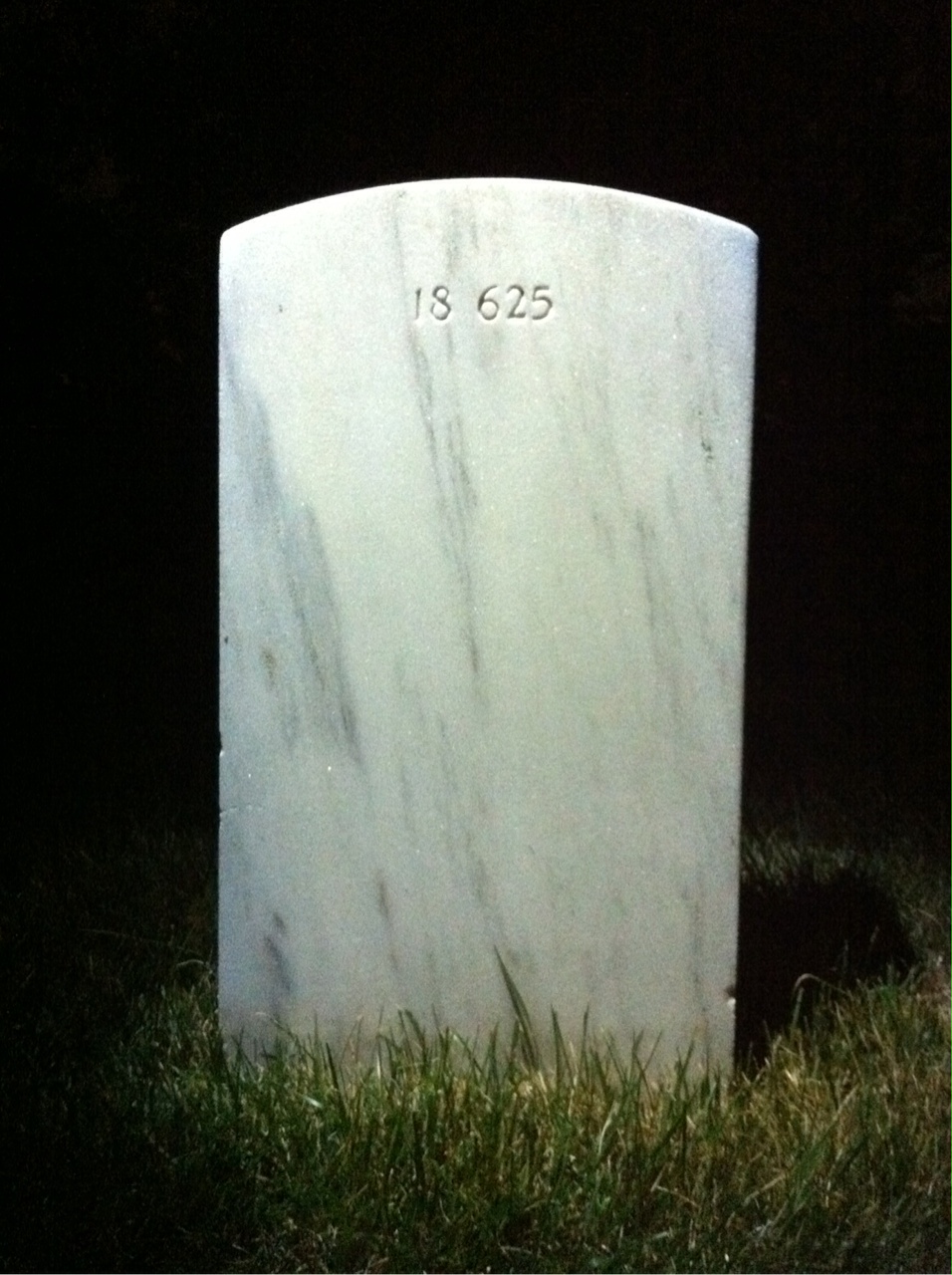 Back of headstone — Marvin Bagley