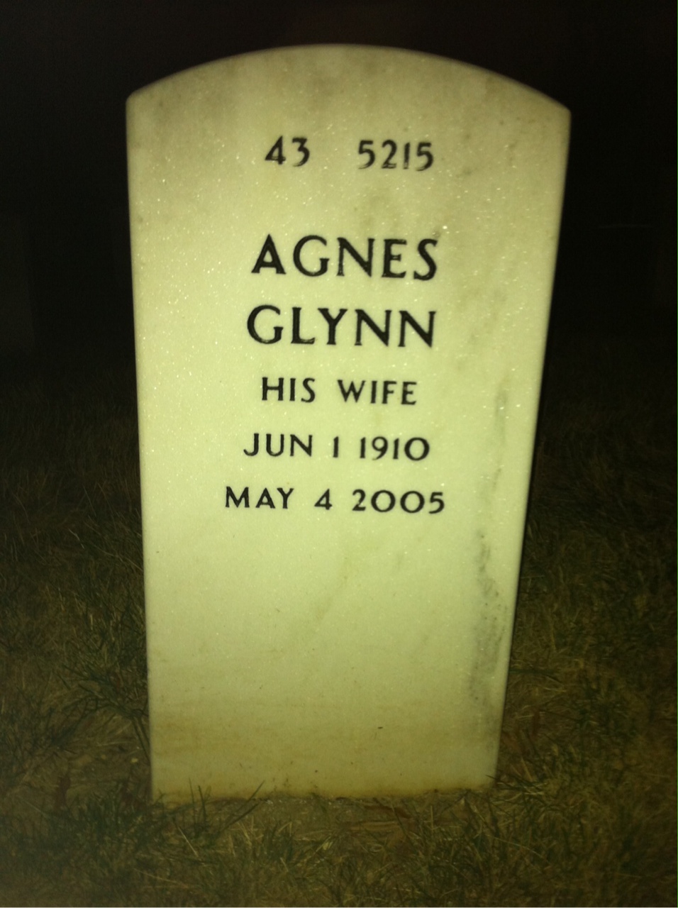 Back of headstone — Carl Bladen