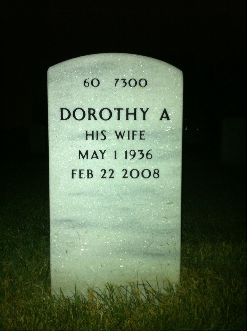 Back of headstone — Lawrence Hoyt