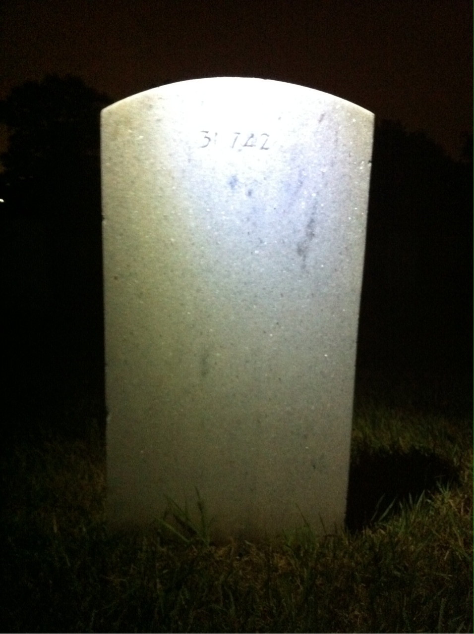 Back of headstone — Mary Argiropoulos
