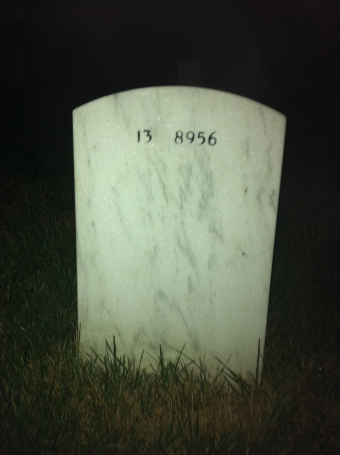 Back of headstone — Daniel Ballentine