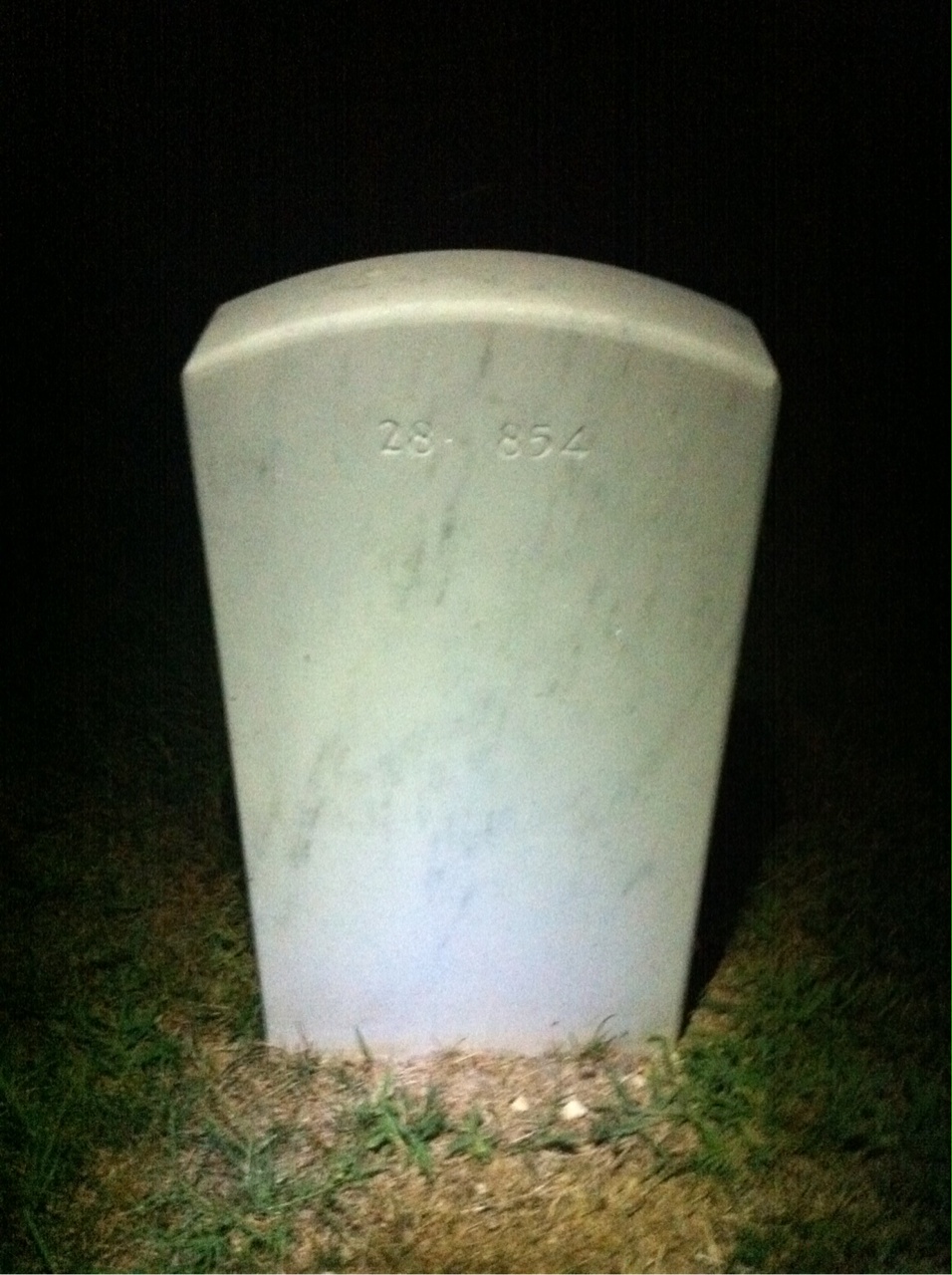 Back of headstone — Frederick Billerbeck