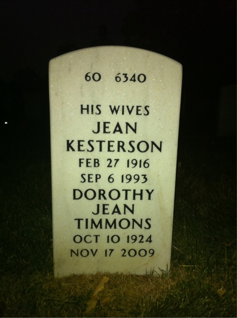 Back of headstone — Robert Theiss