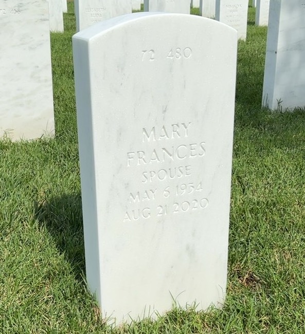 Back of headstone — John Anderson