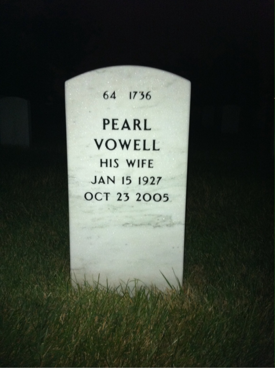 Back of headstone — Eugene Buckley