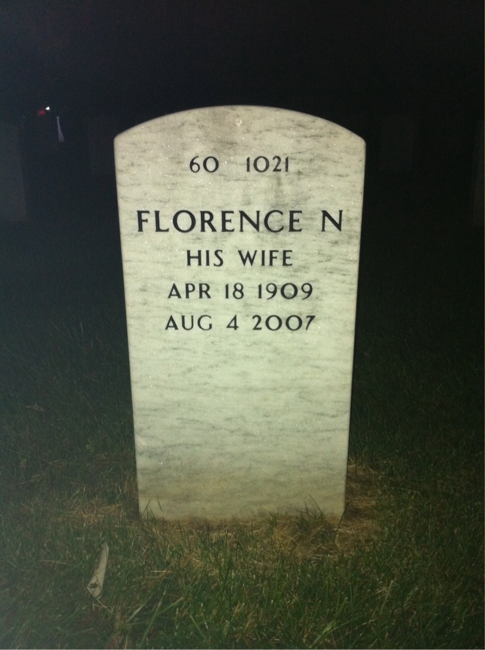Back of headstone — Joseph Padlon
