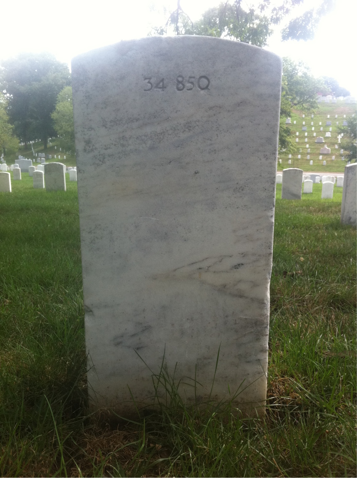 Back of headstone — Wilson Auman