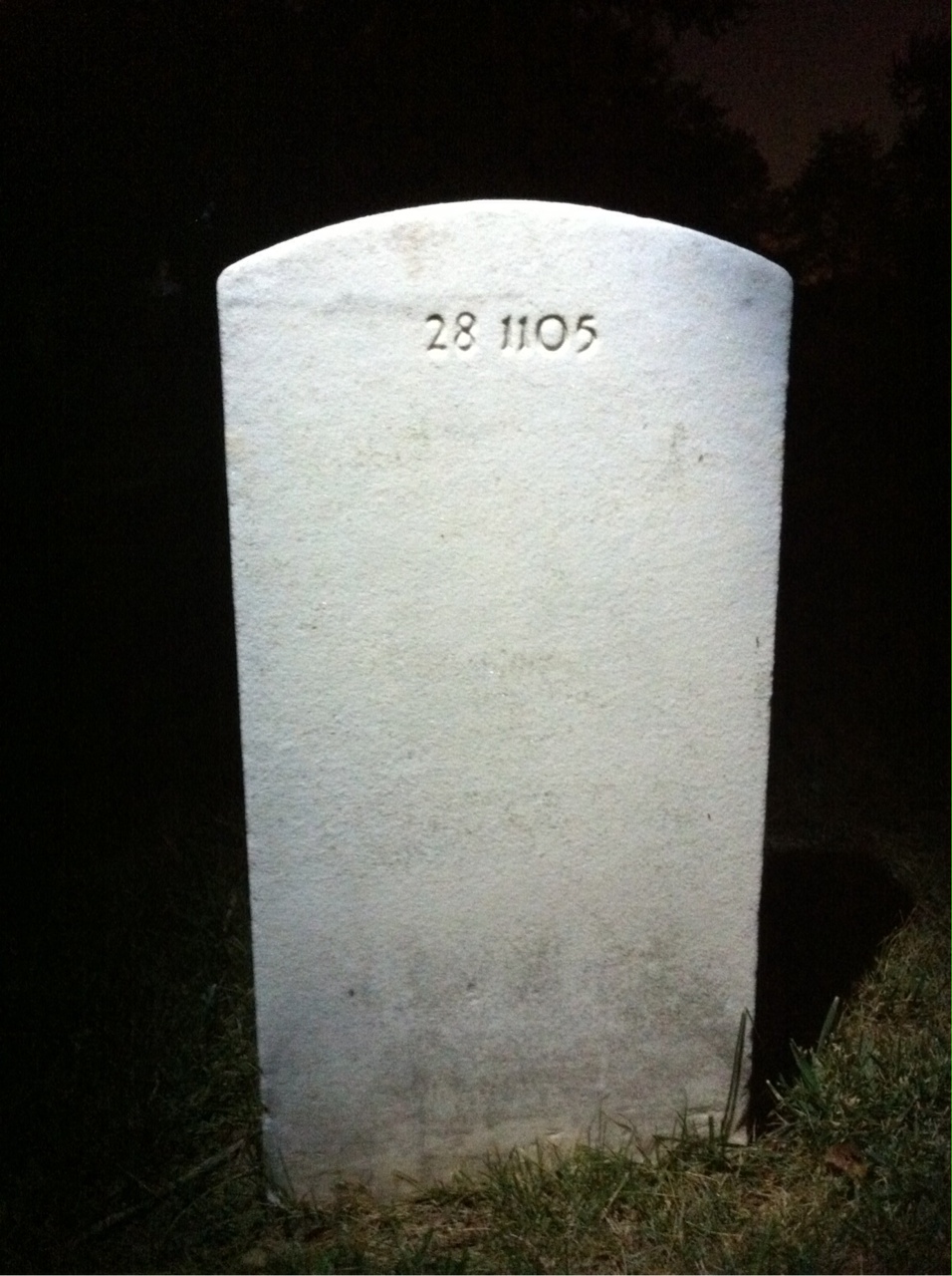 Back of headstone — Ben Bedwell