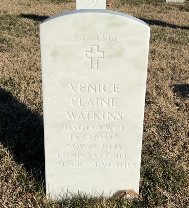 Back of headstone — James Watkins