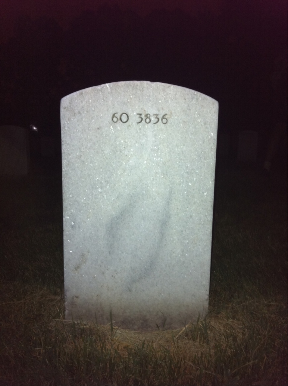 Back of headstone — Ralph Barr