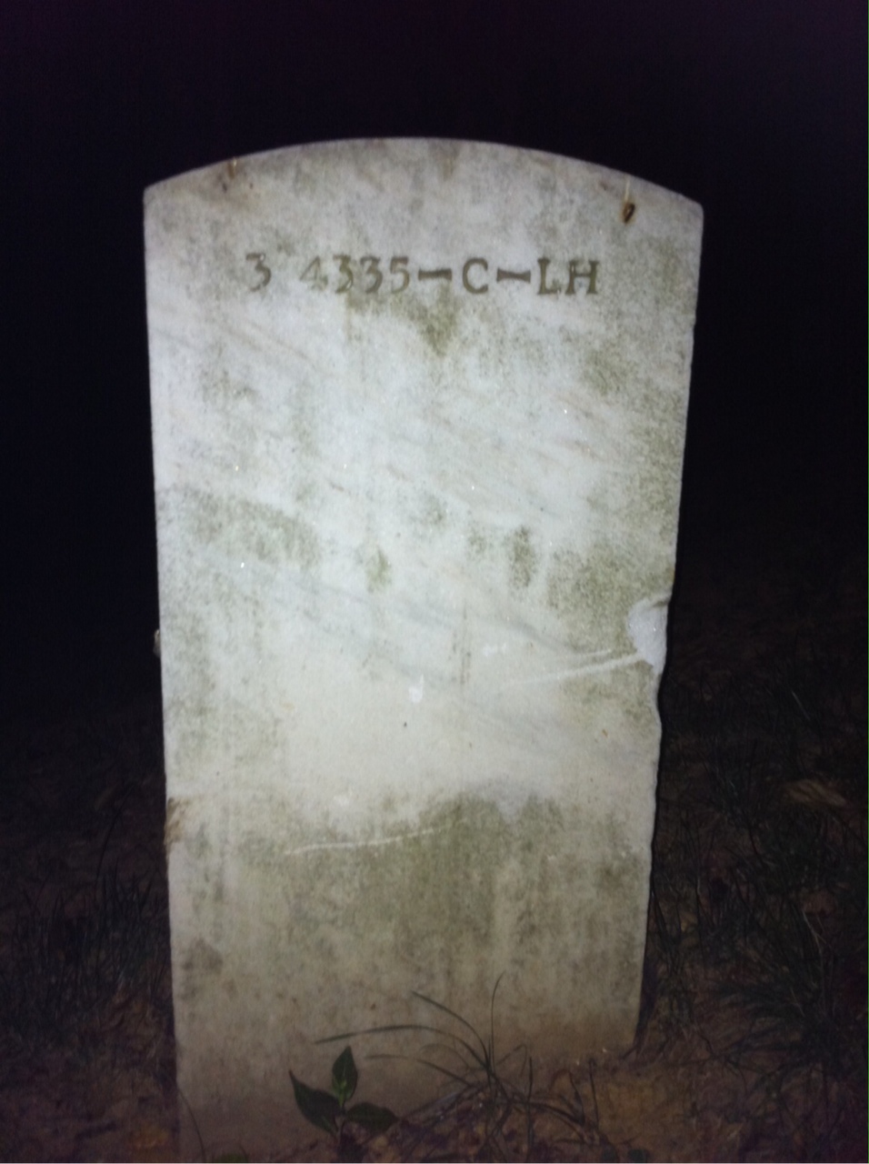 Back of headstone — John Mullaney