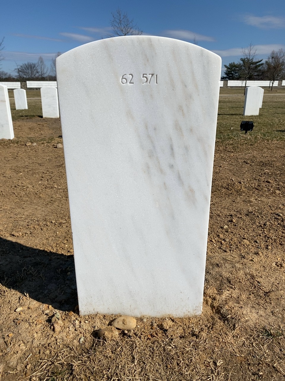 Back of headstone — Robert Mitchell