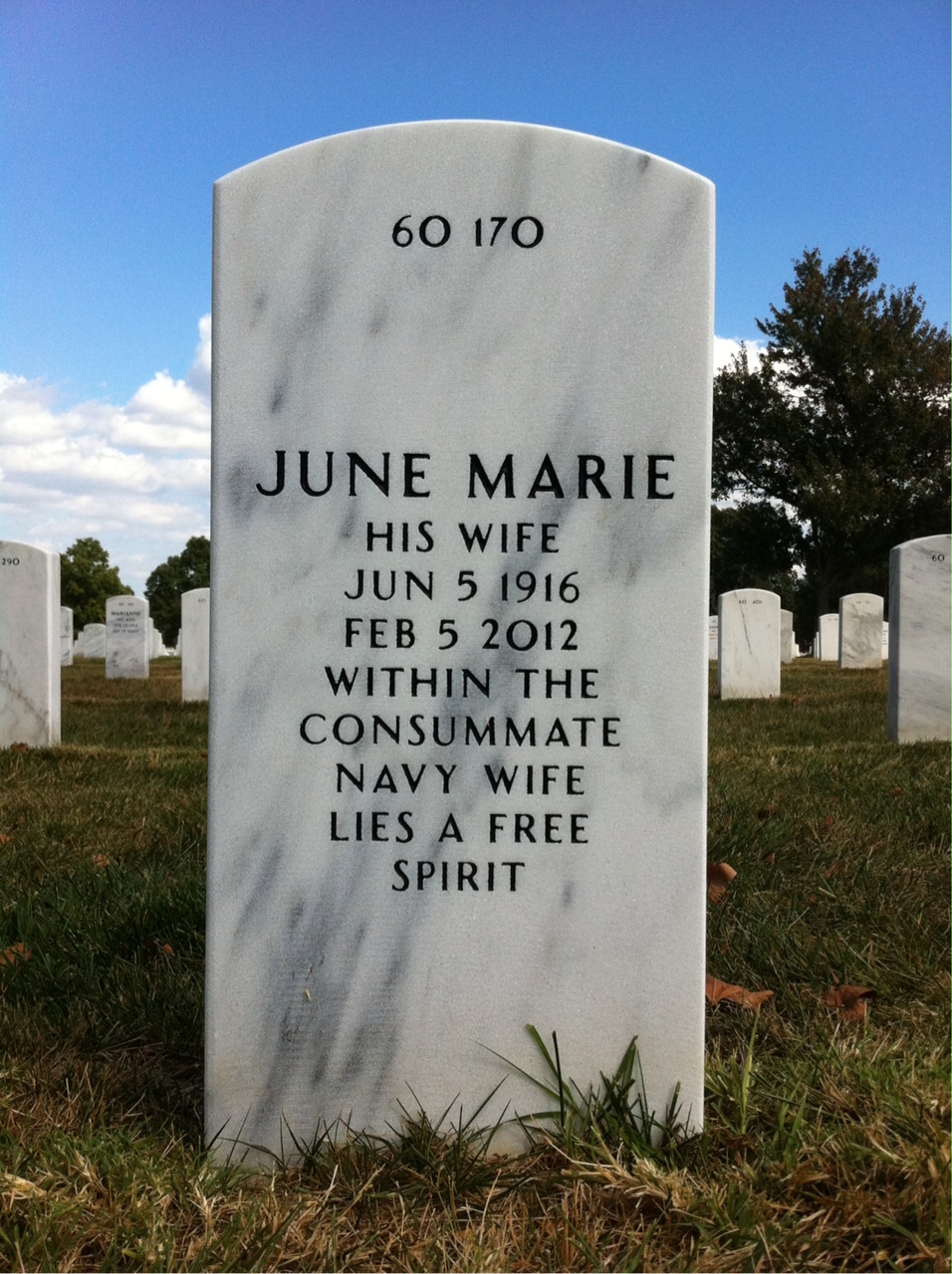 Back of headstone — James Mayo