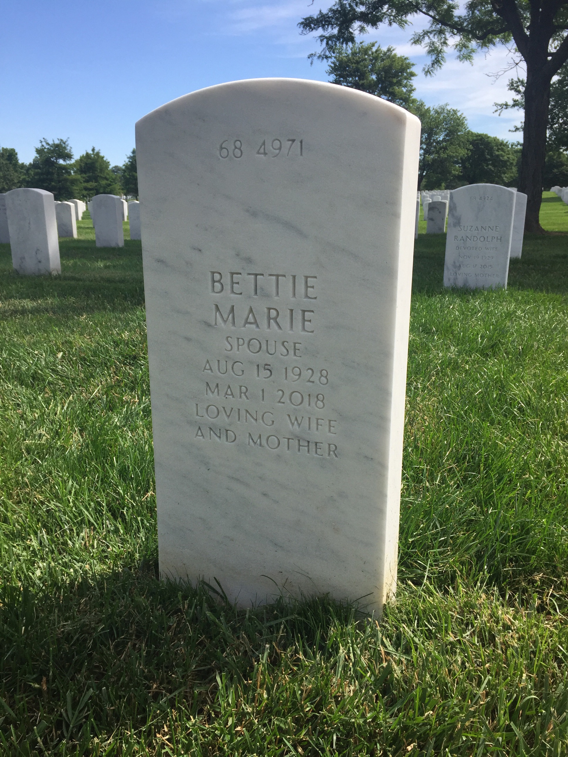 Back of headstone — James Beeby