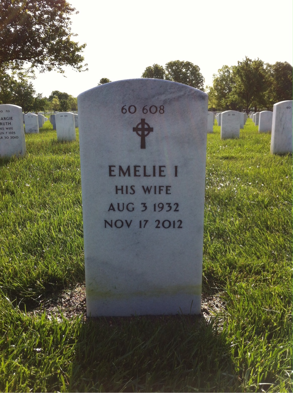 Back of headstone — George Jurado
