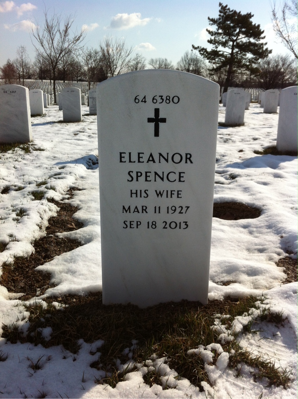 Back of headstone — William James Dobson