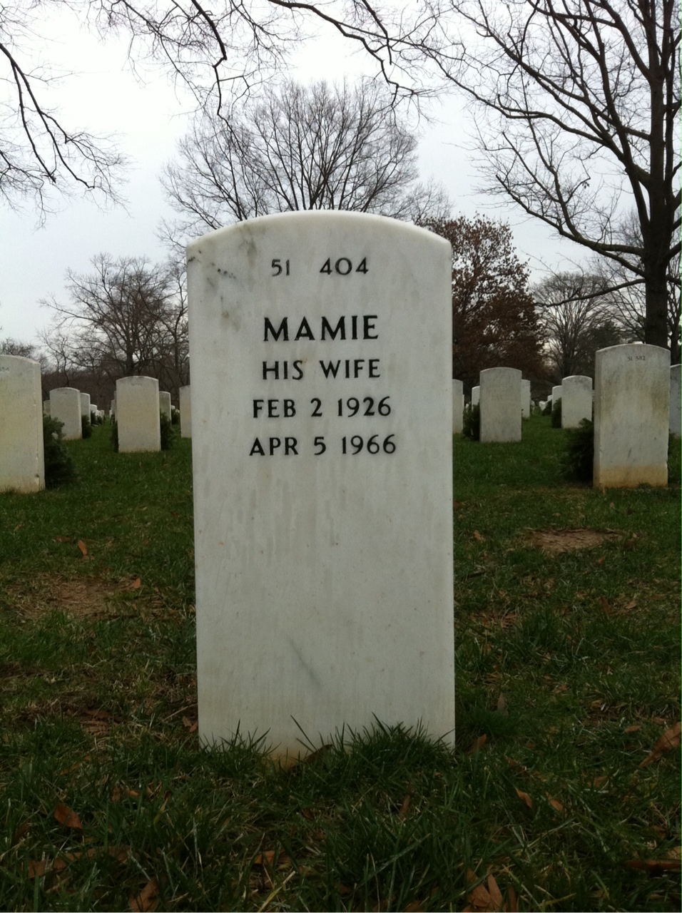 Back of headstone — David Mc Cants