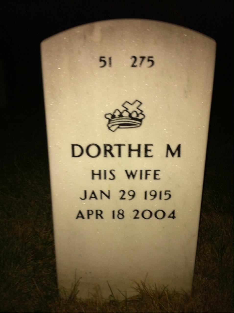 Back of headstone — Booth Chilcutt