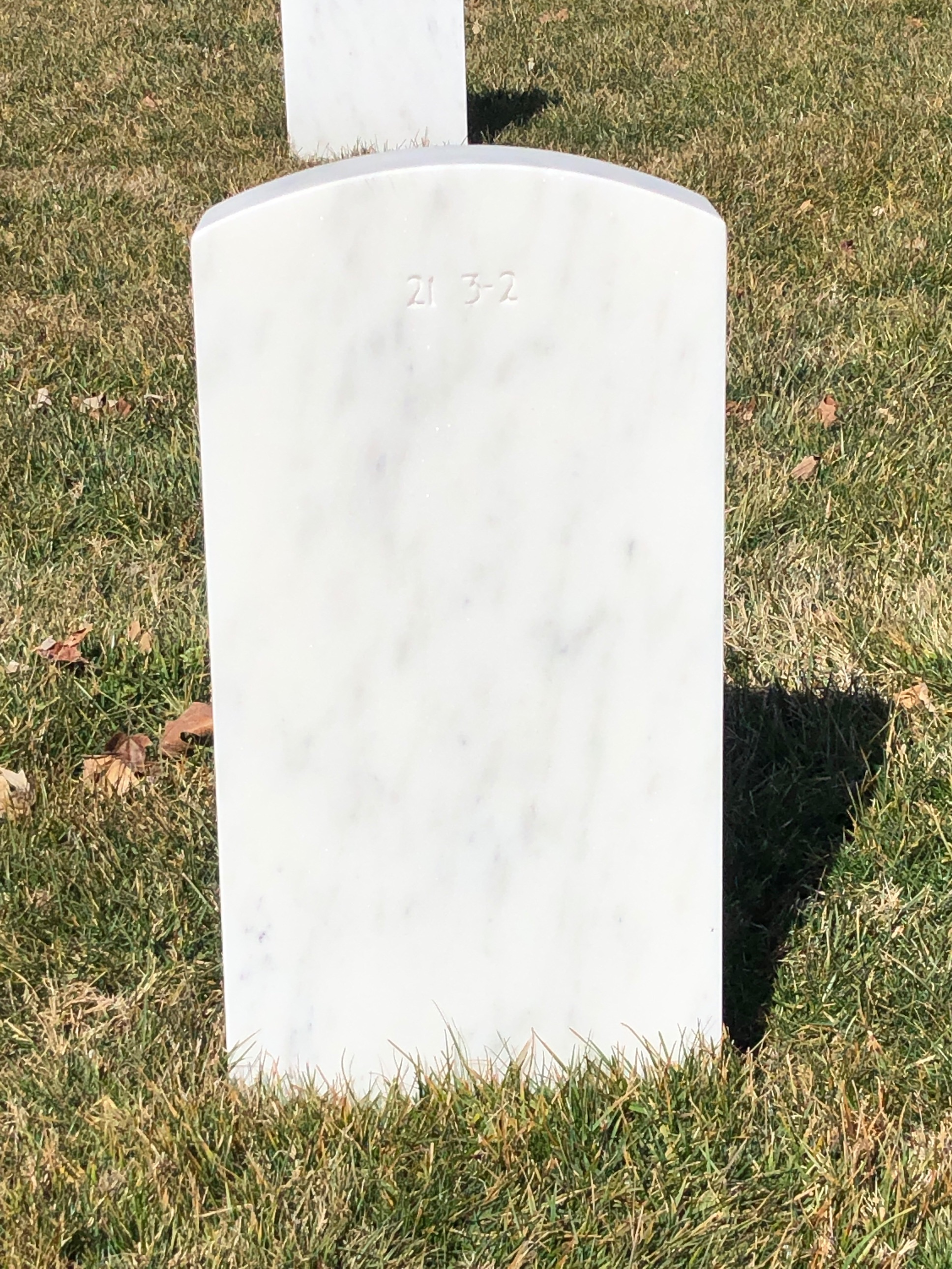 Back of headstone — Corinne Anderson