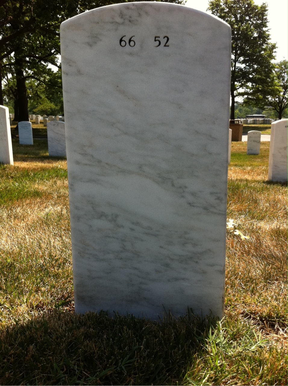 Back of headstone — Lee Kleese