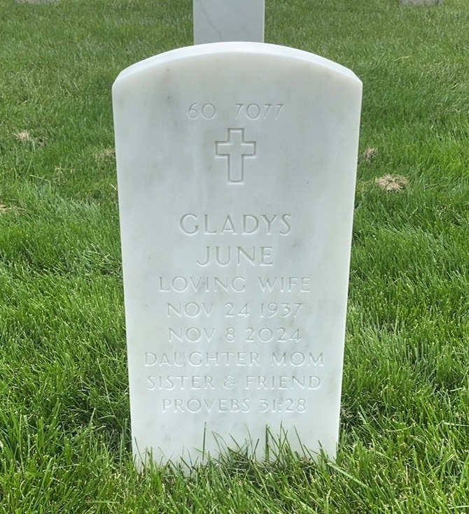 Back of headstone — William Robert Wendt