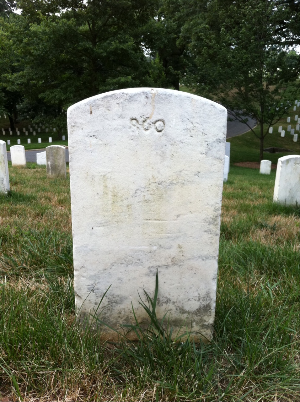 Back of headstone — Hugh Murphy