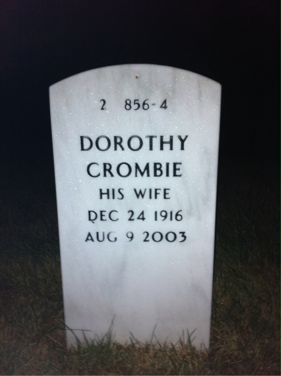 Back of headstone — Buck Doyle