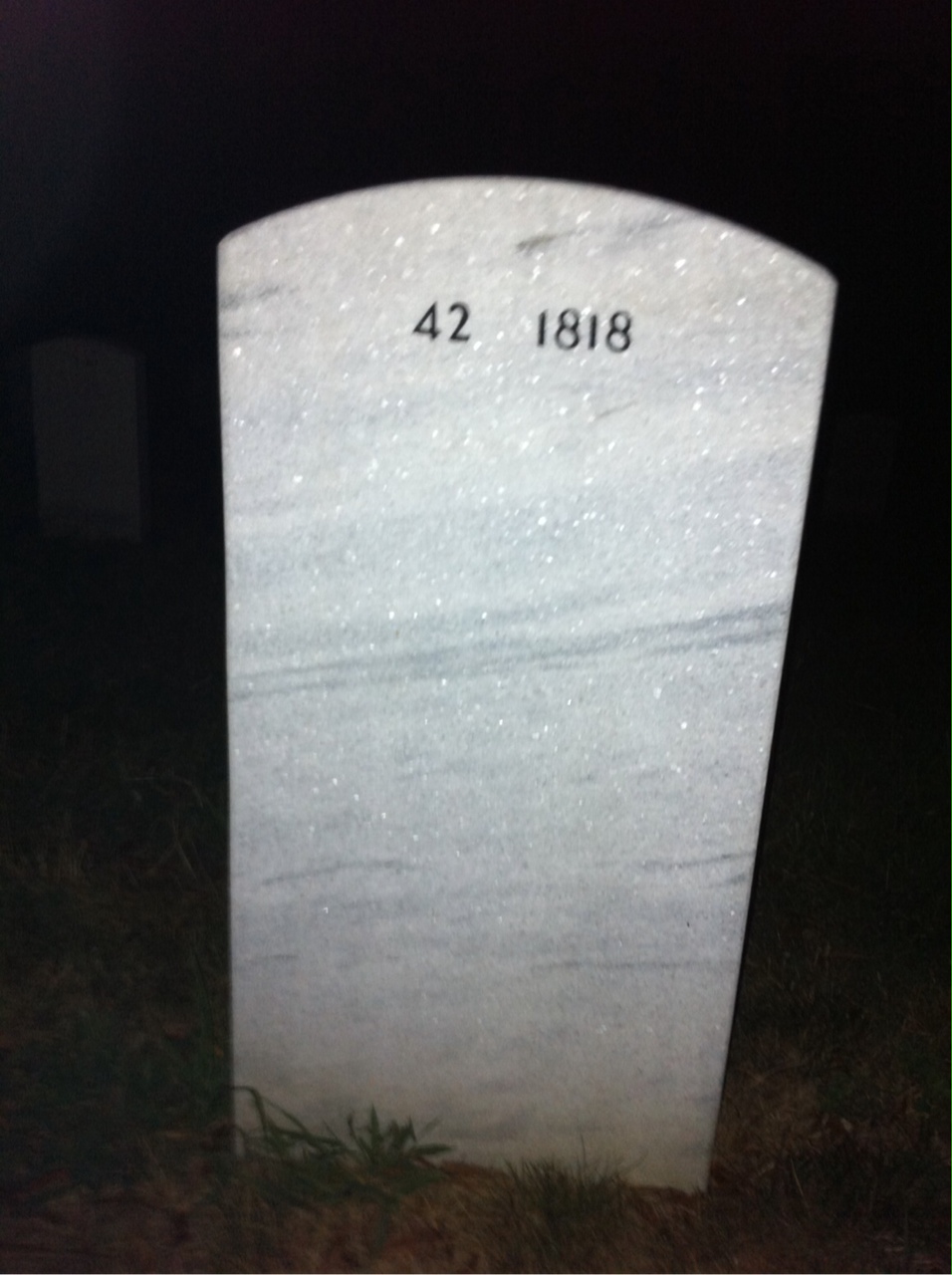 Back of headstone — Ernest Till