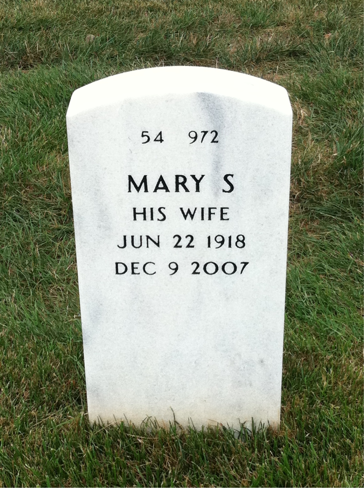 Back of headstone — John Ketchum