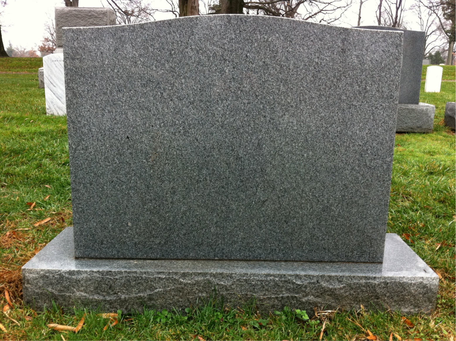 Back of headstone — Richard Dyer