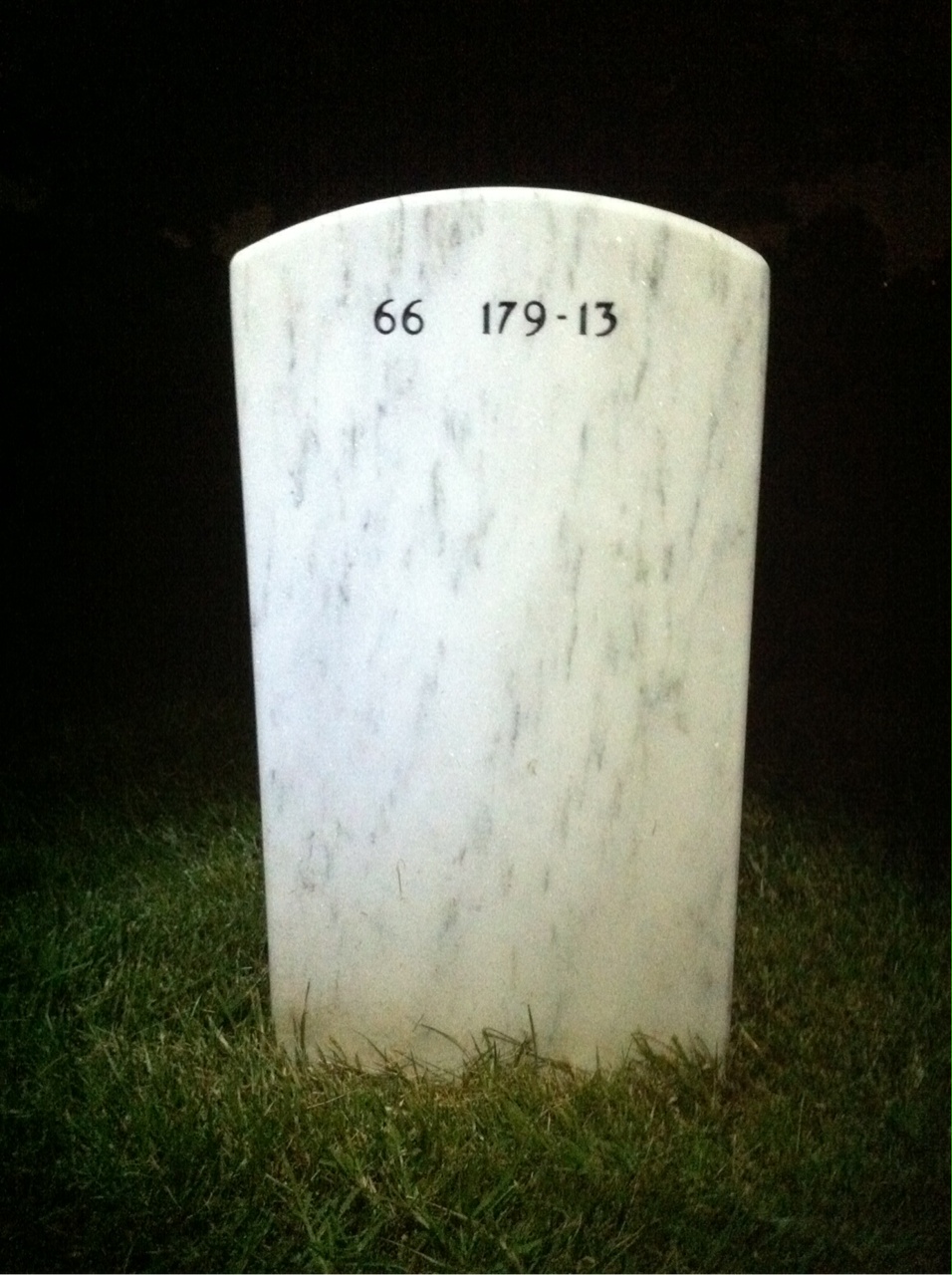 Back of headstone — Harvey Childress