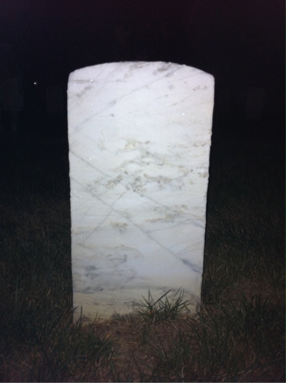 Back of headstone — Edw Bozeman