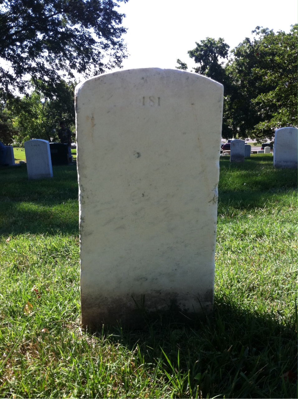 Back of headstone — Jo Alger