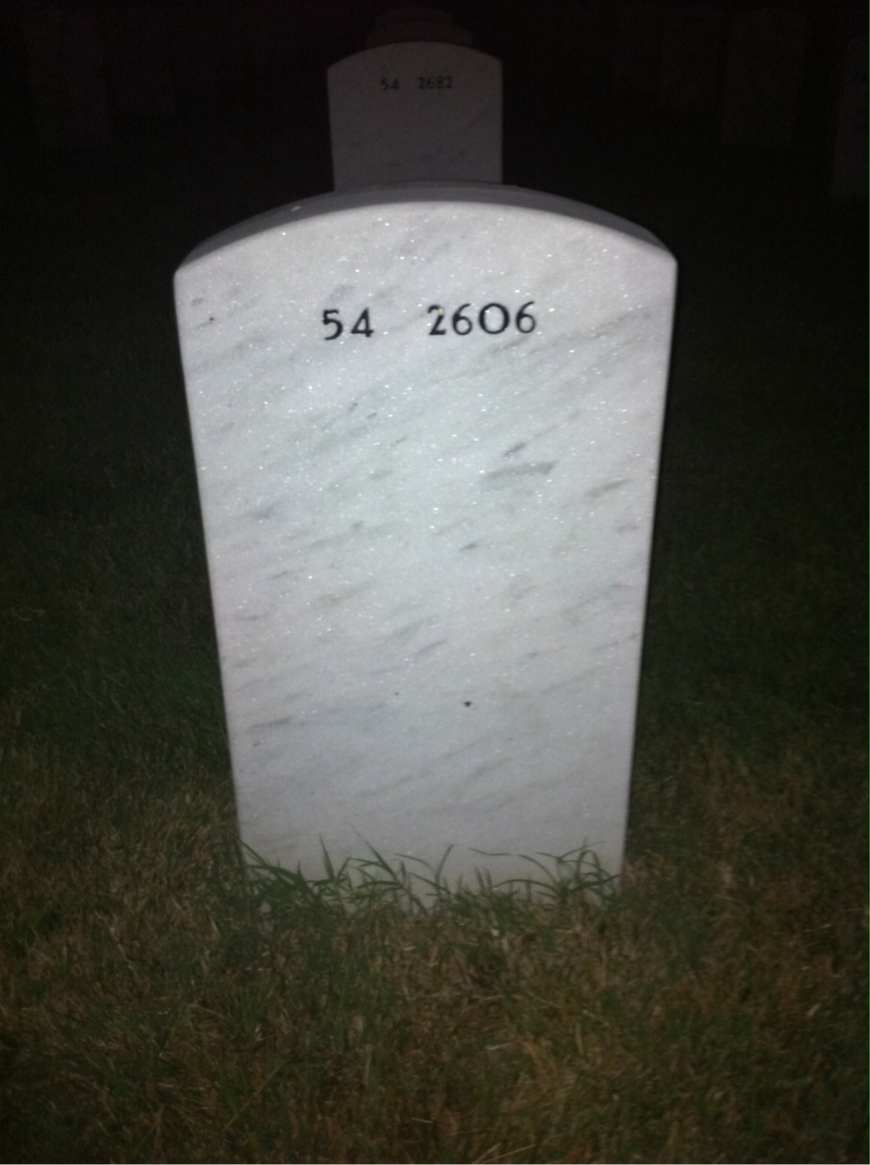 Back of headstone — Dale Durfee