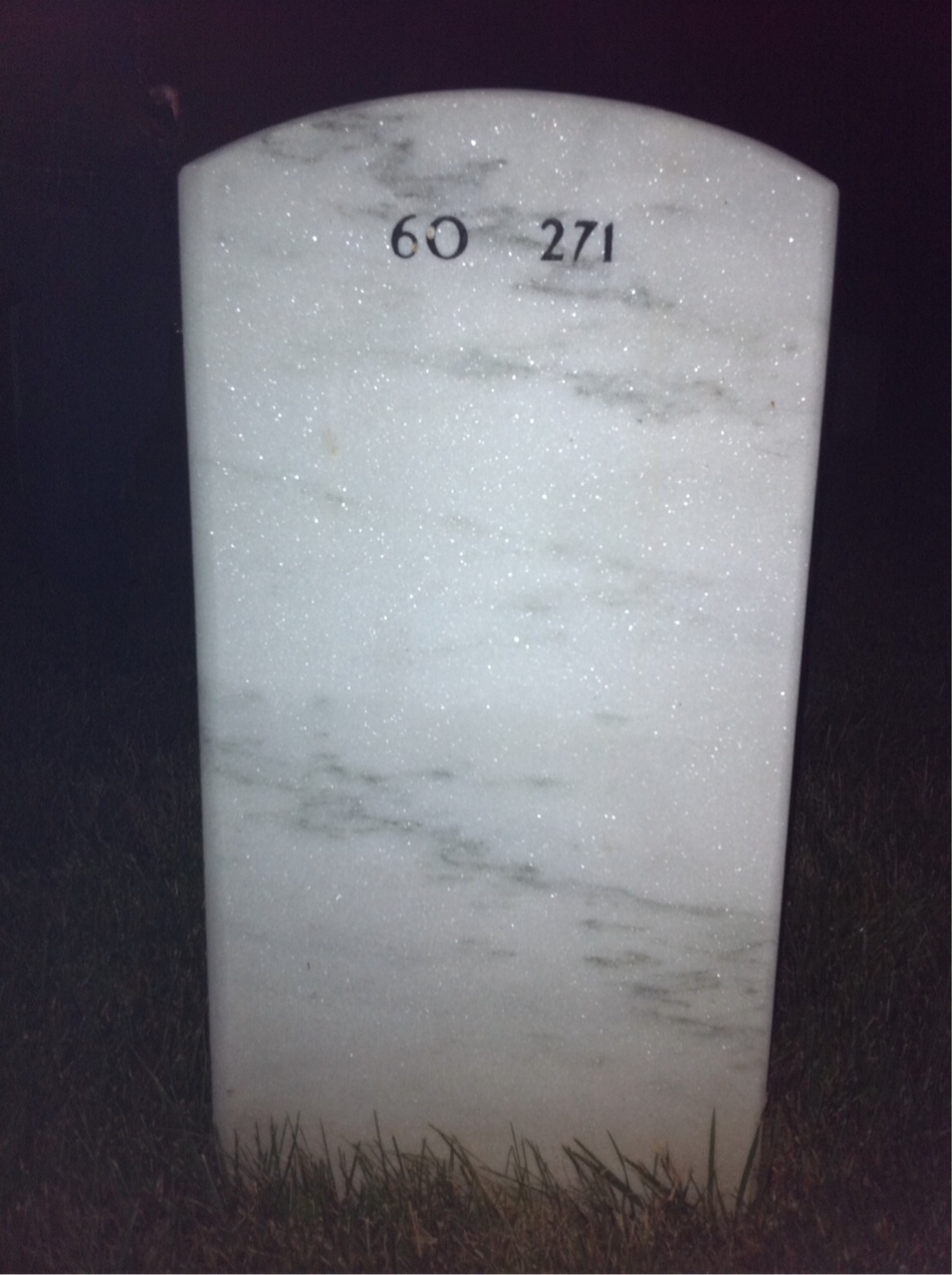 Back of headstone — Alton Rockett