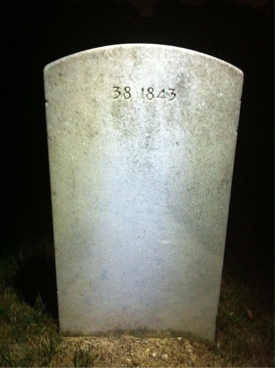 Back of headstone — William Herman Beal