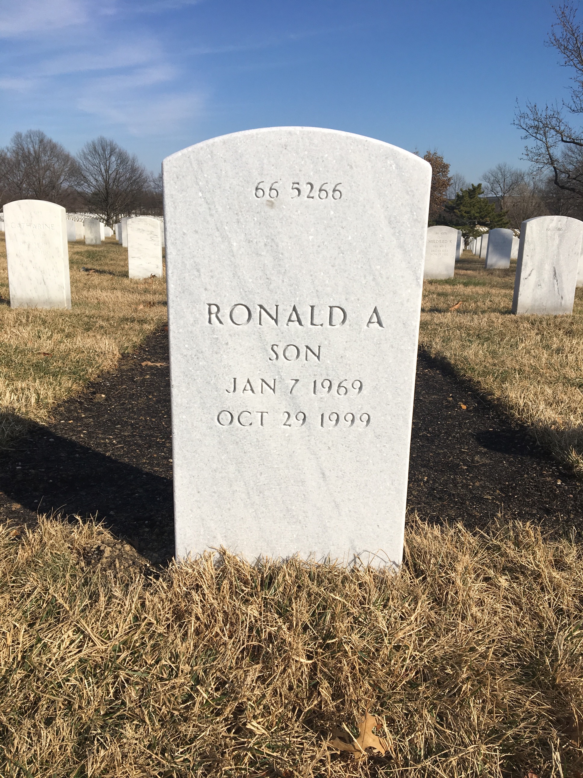 Back of headstone — Wardell Coleman