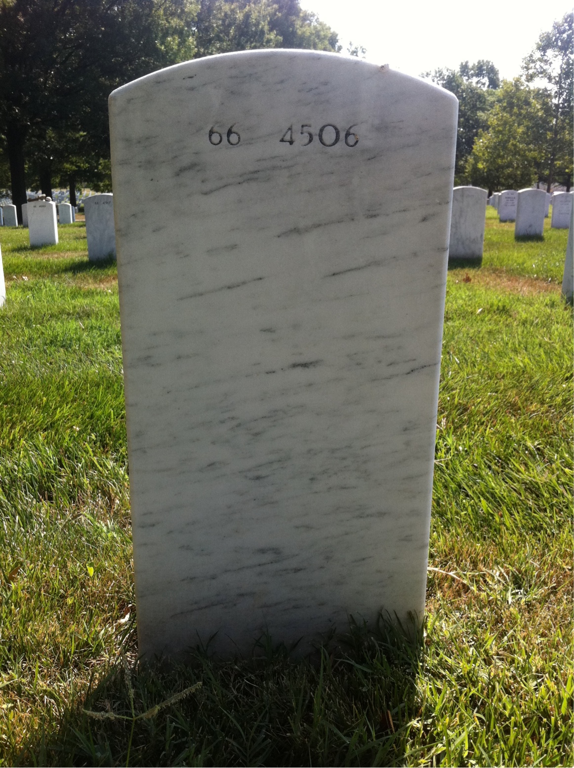 Back of headstone — Orlando Suarez