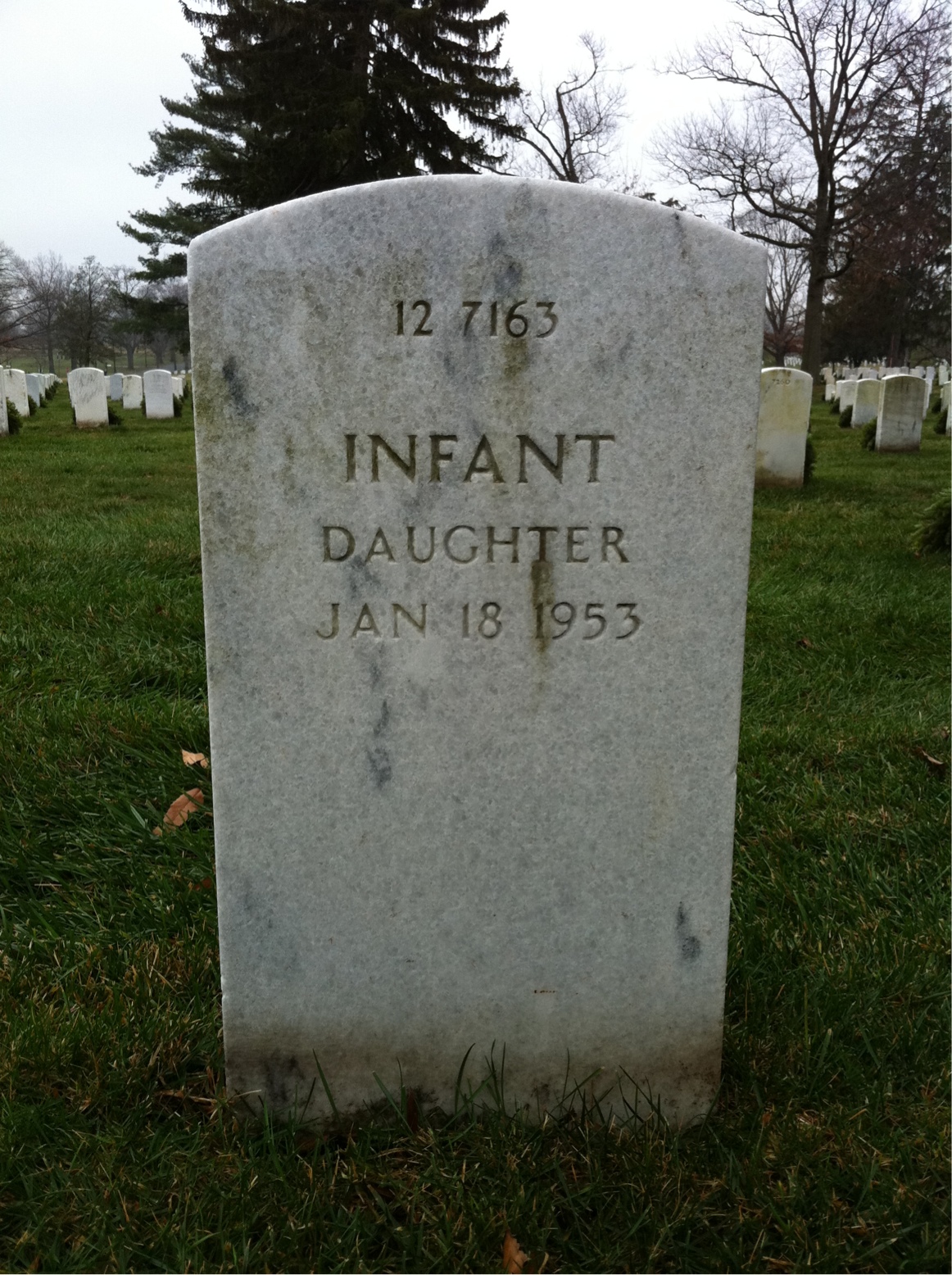 Back of headstone — Donald A Gardiner