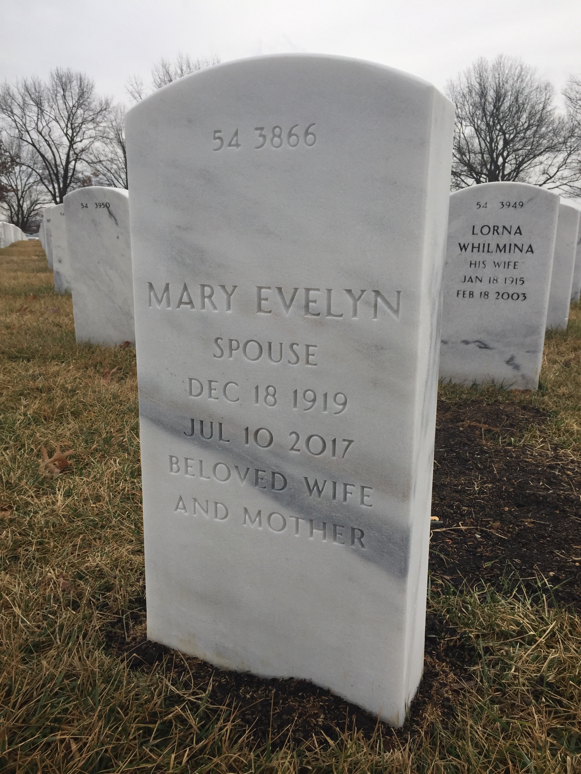Back of headstone — George Bachtell
