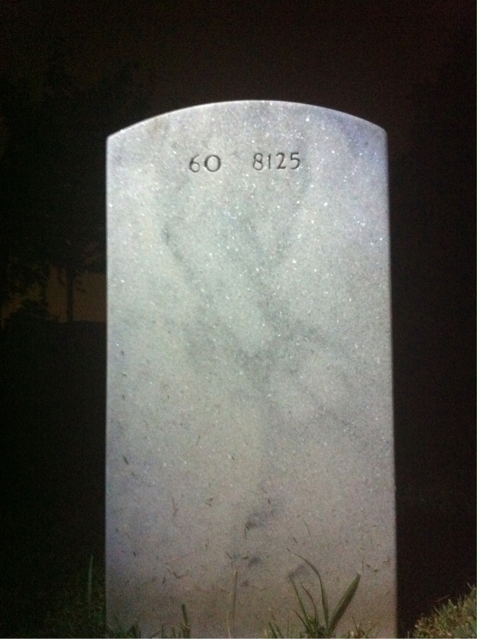Back of headstone — Christopher Holland