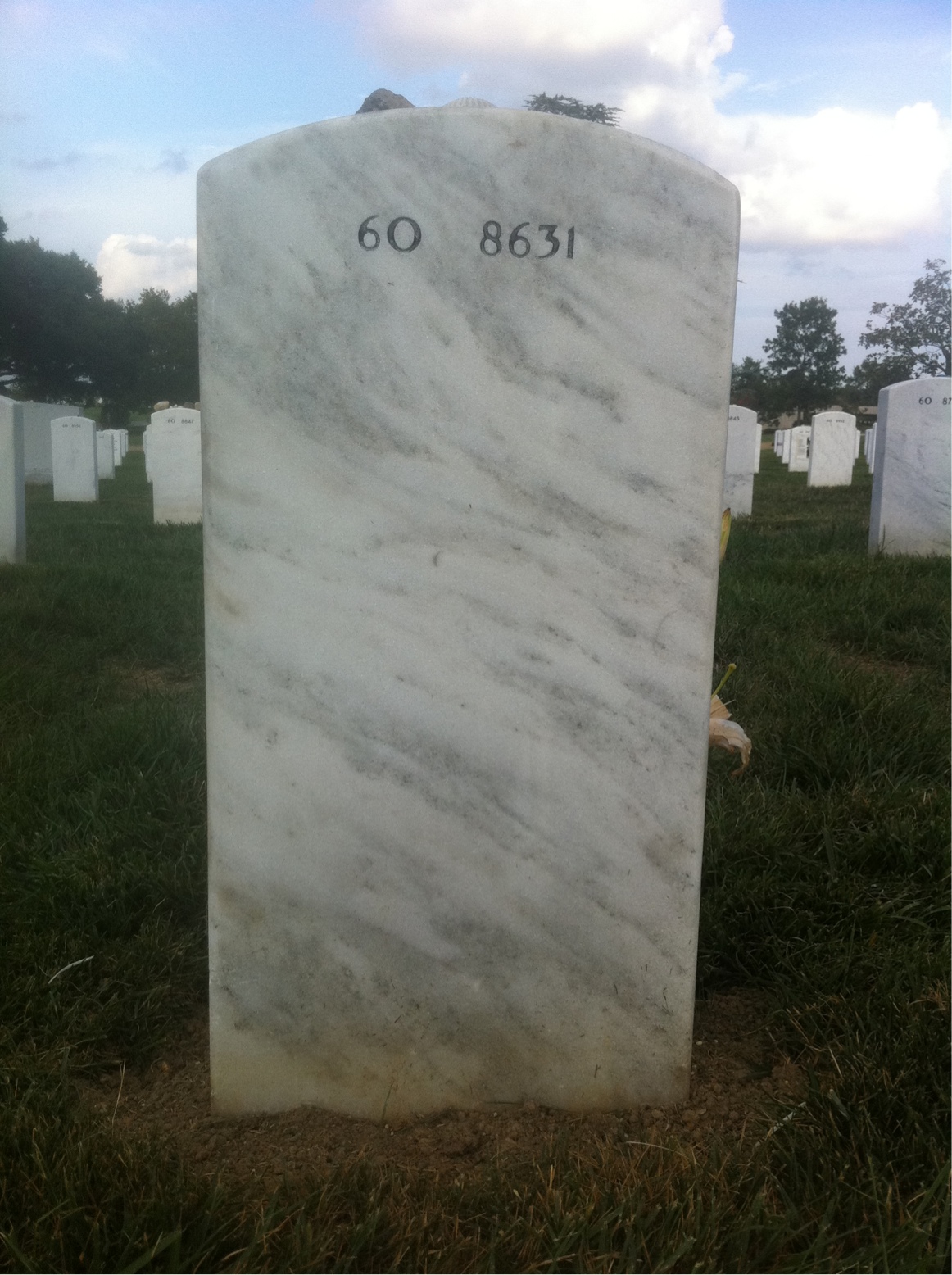 Back of headstone — Steve Butcher