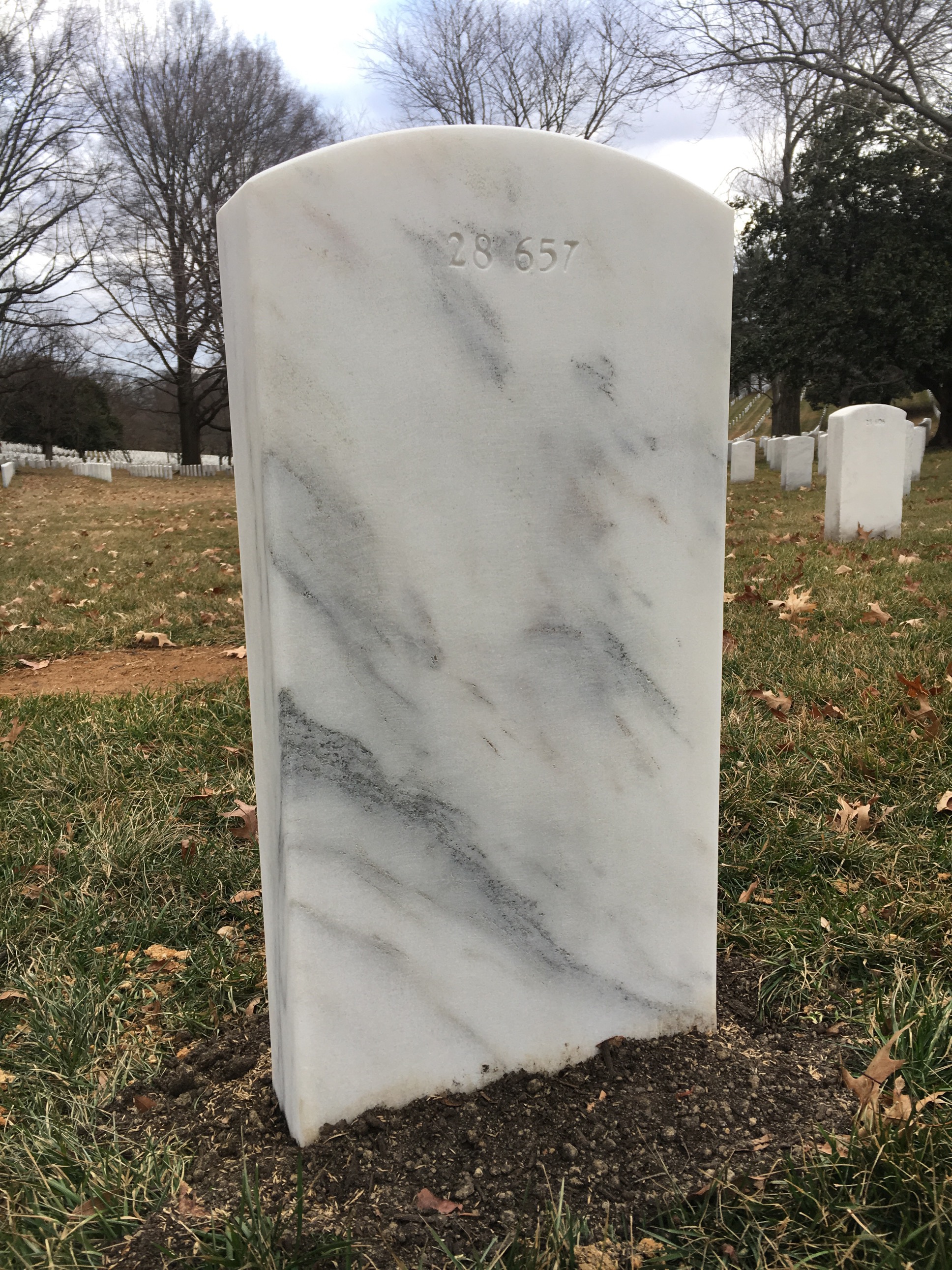 Back of headstone — Floyd Oliver