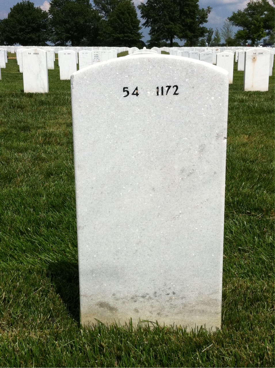 Back of headstone — James Quisenberry