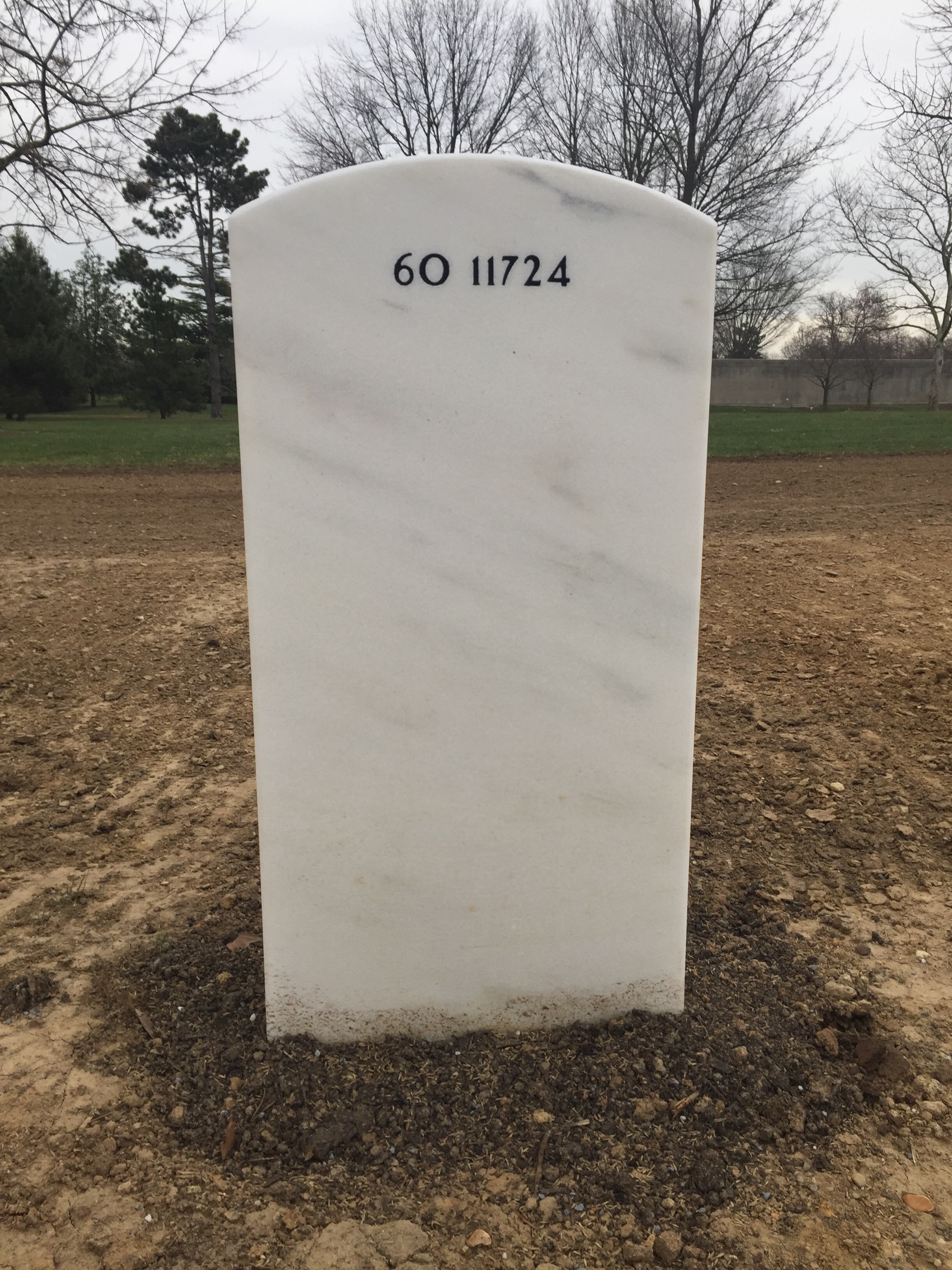 Back of headstone — Mitchell Reed St Clair