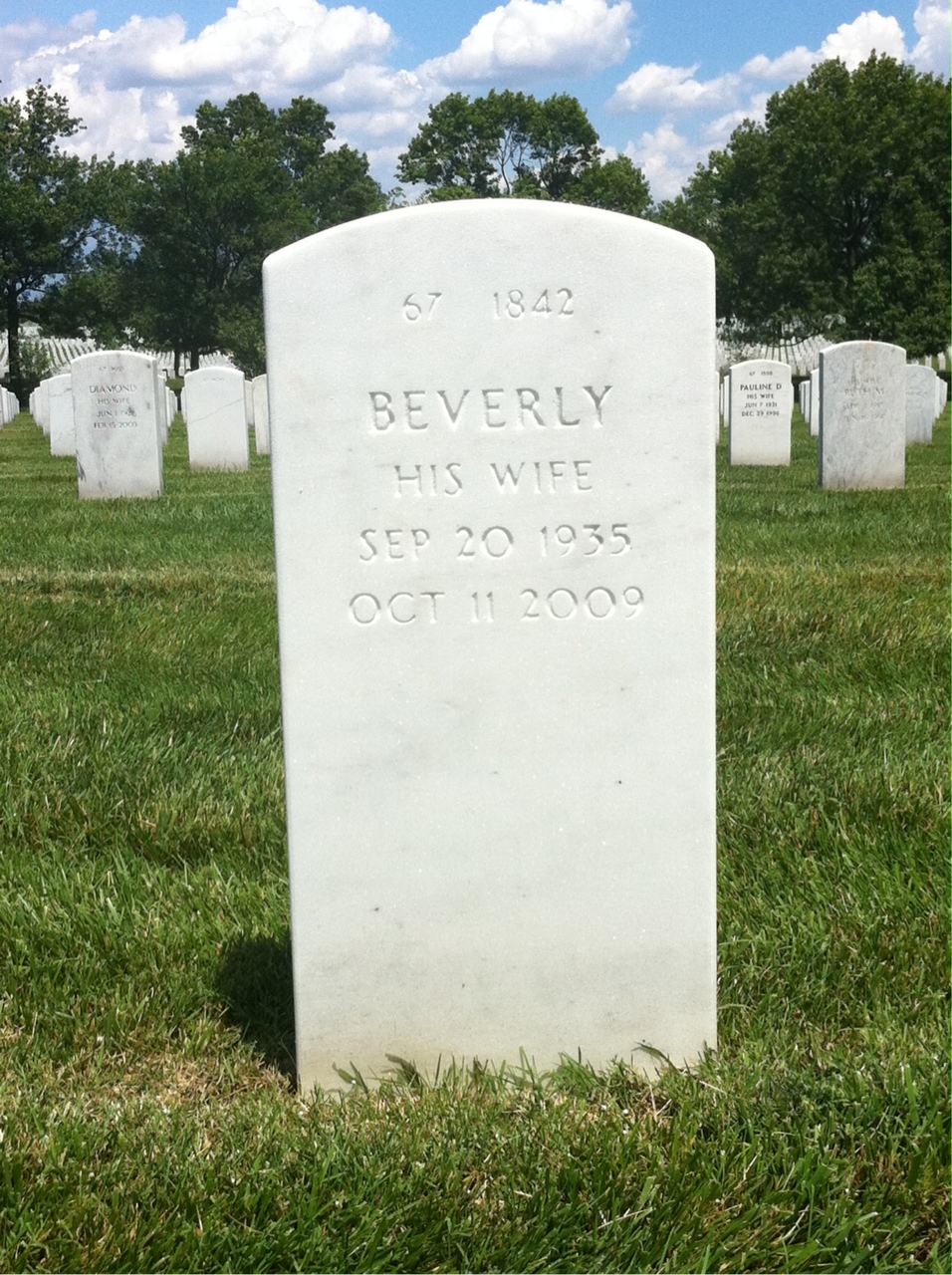 Back of headstone — John Spell