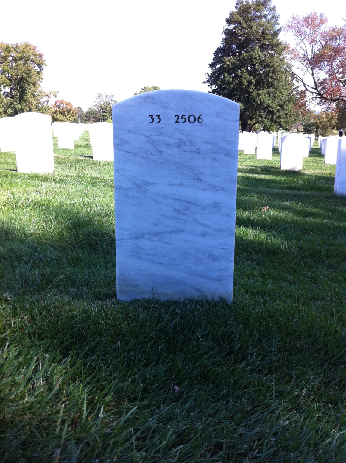 Back of headstone — Enola Alexander