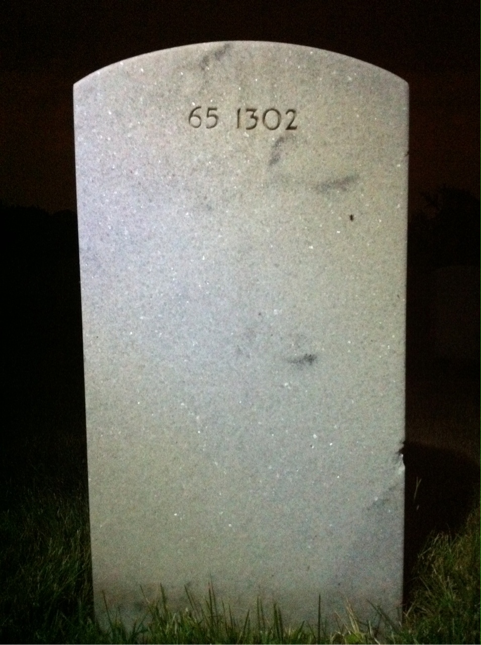 Back of headstone — William Otto Staudenmaier